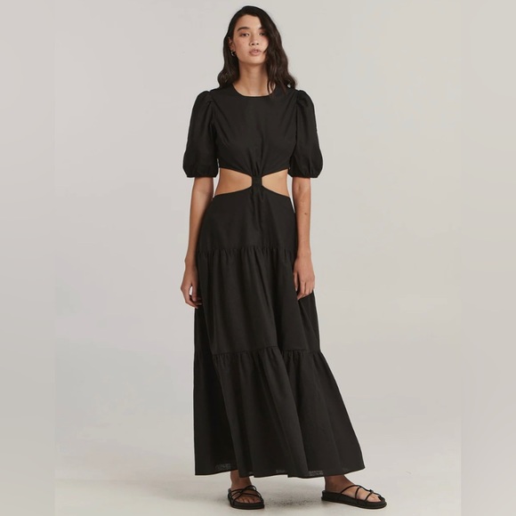 ✨ NWOT Anthropologie Paige Tiered Dress Sz M - Picture 4 of 9